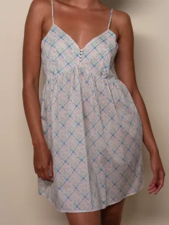 Hot Djerf Avenue Airy Poplin Mini Dress Cottage Meadow
