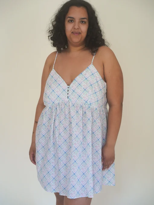 Hot Djerf Avenue Airy Poplin Mini Dress Cottage Meadow