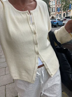 Online Djerf Avenue Amorini Cardigan Cream