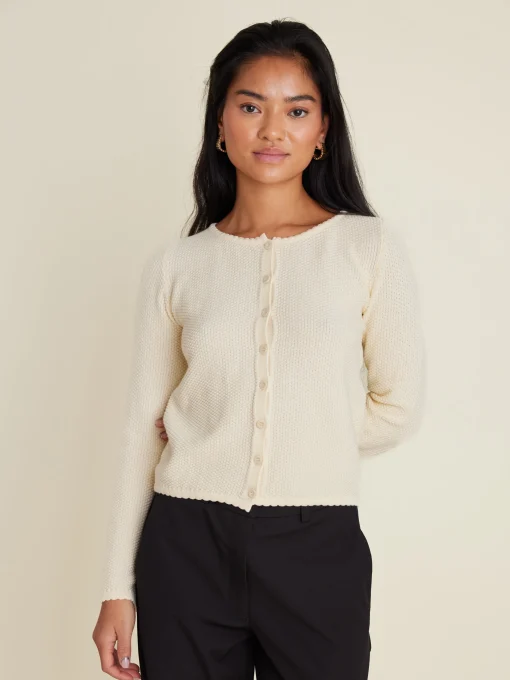 Online Djerf Avenue Amorini Cardigan Cream