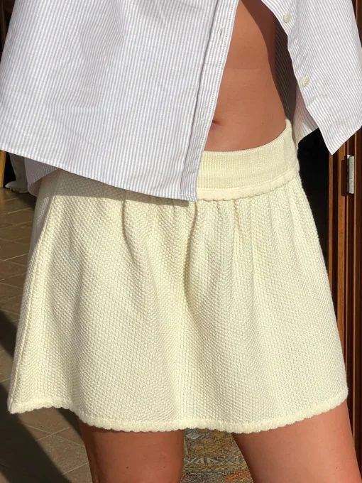 Discount Djerf Avenue Amorini Skirt Cream
