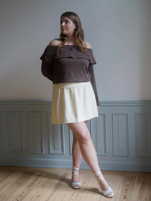 Discount Djerf Avenue Amorini Skirt Cream