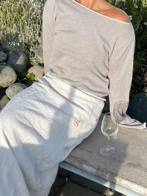 Store Djerf Avenue Bateau Neck Sweater Creamy Oat