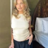 Outlet Djerf Avenue Bateau Tank Top Cream