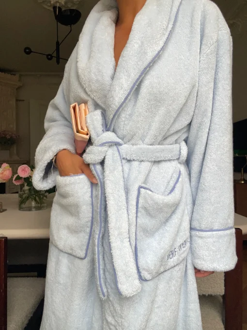 Fashion Djerf Avenue Bath Robe Blue