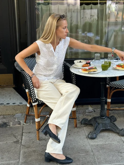 Online Djerf Avenue Begin Again Top White