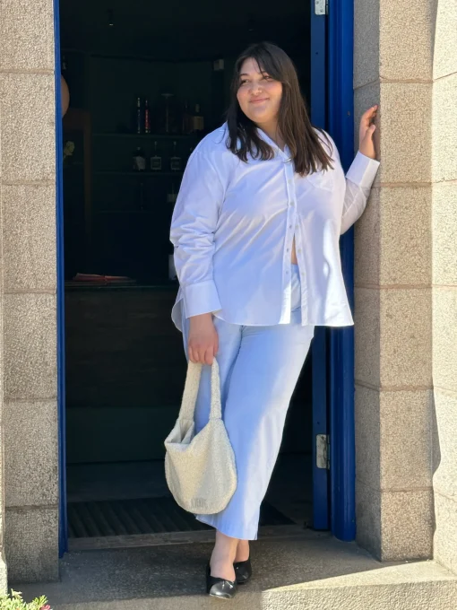 Shop Djerf Avenue Breezy Classic Shirt White