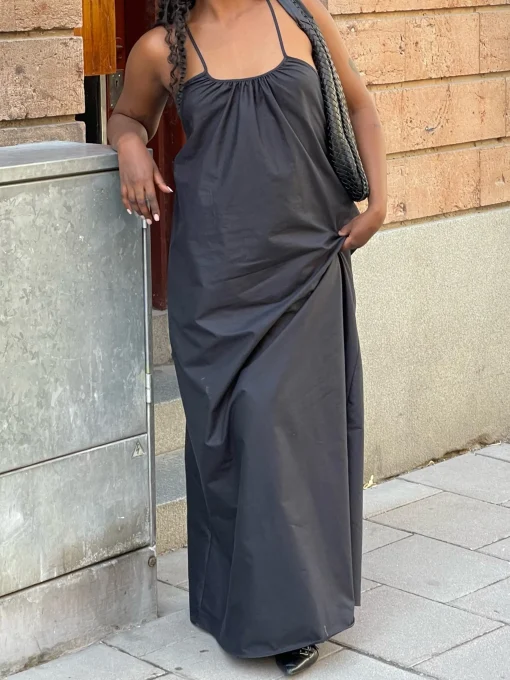 New Djerf Avenue Breezy Dress Black