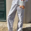 Hot Djerf Avenue Breezy Pants Beige Stripe