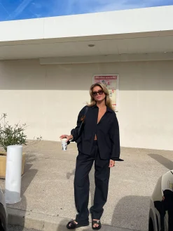 Shop Djerf Avenue Breezy Pants Black
