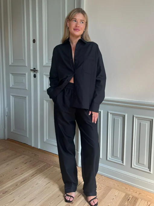 Shop Djerf Avenue Breezy Pants Black