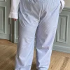 Cheap Djerf Avenue Breezy Pants Blue Stripe