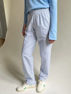 Cheap Djerf Avenue Breezy Pants Blue Stripe
