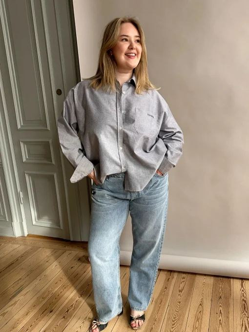 Cheap Djerf Avenue Breezy Shirt Grey