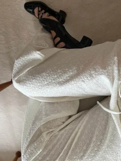 Store Djerf Avenue Broderie Pants Tall White