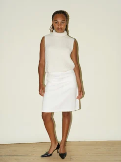 Hot Djerf Avenue Corduroy Skirt White