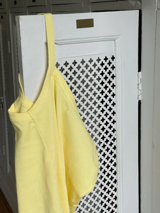Discount Djerf Avenue Daily Tank Top Ribbed Baby Yellow