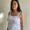Online Djerf Avenue Daily Tank Top Ribbed White
