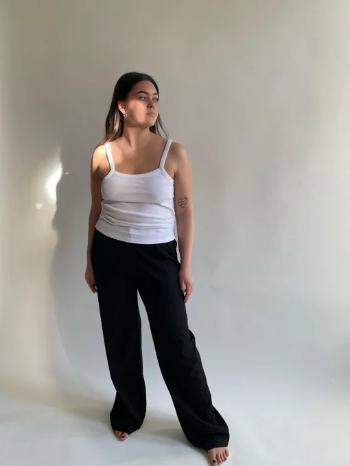 Online Djerf Avenue Daily Tank Top Ribbed White
