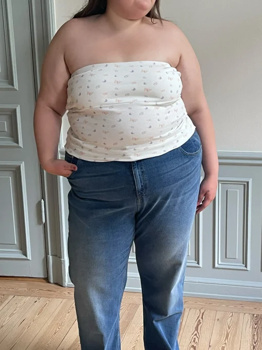 Flash Sale Djerf Avenue Daily Tube Top Butterfly White Butterfly