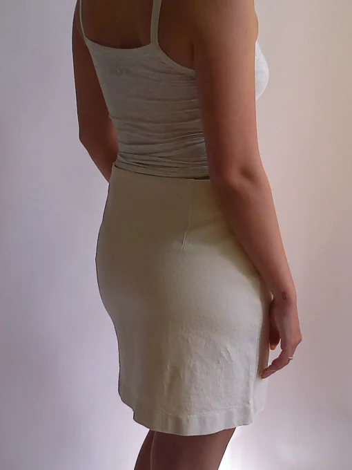 New Djerf Avenue Denim Must Have Mini Skirt Cream