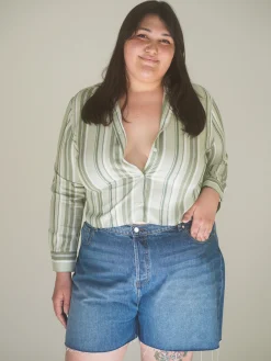 Sale Djerf Avenue Denim Shorts Vintage Blue