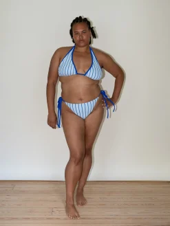 Online Djerf Avenue Diana Terry Bikini Top Seaside Stripe
