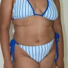 Best Sale Djerf Avenue Divine Terry Bikini Bottom Seaside Stripe