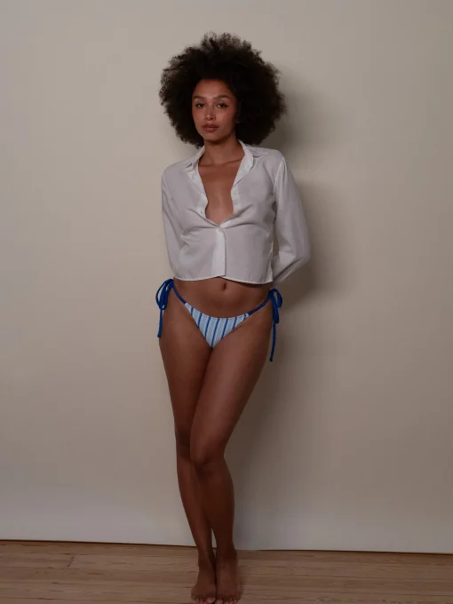 Best Sale Djerf Avenue Divine Terry Bikini Bottom Seaside Stripe