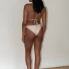 Cheap Djerf Avenue Dove Satin Bikini Bottom Sand Castle