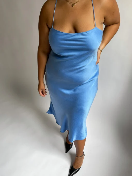 Sale Djerf Avenue Dream Dress Midi Sky
