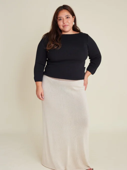 Cheap Djerf Avenue Everyday Bateau Top Black