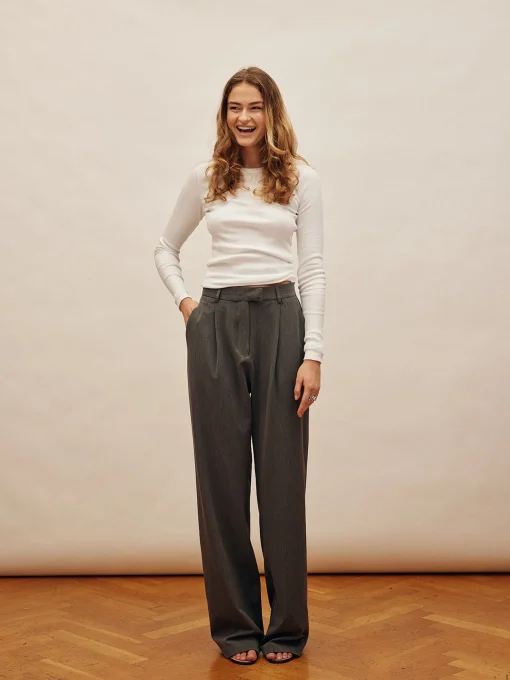 Cheap Djerf Avenue Favorite Pants Grey - Tall