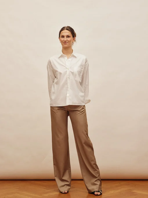 Online Djerf Avenue Favorite Pants Oat - Tall