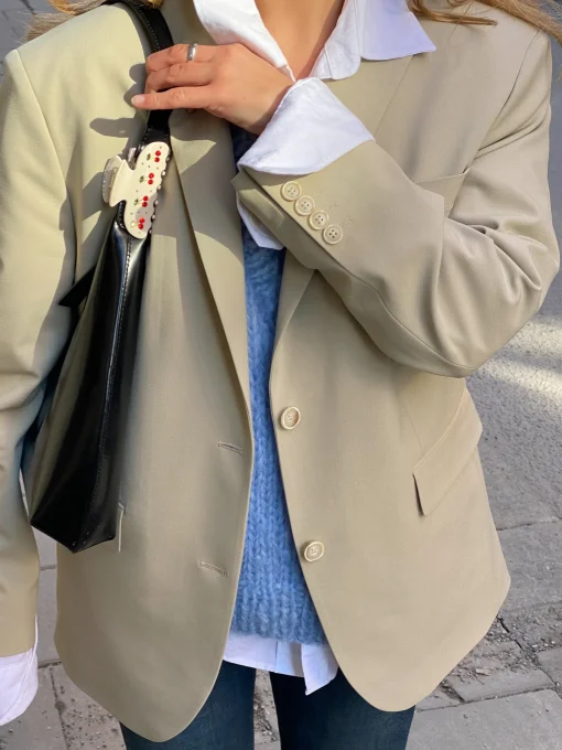 Best Sale Djerf Avenue Forever Blazer Greige