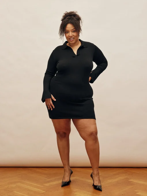 Outlet Djerf Avenue Getaway Dress Black - Tall