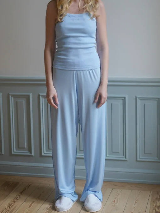 Sale Djerf Avenue Go Slow Pants Blue
