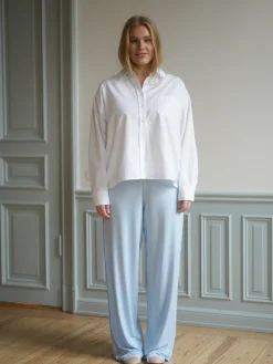 Sale Djerf Avenue Go Slow Pants Blue