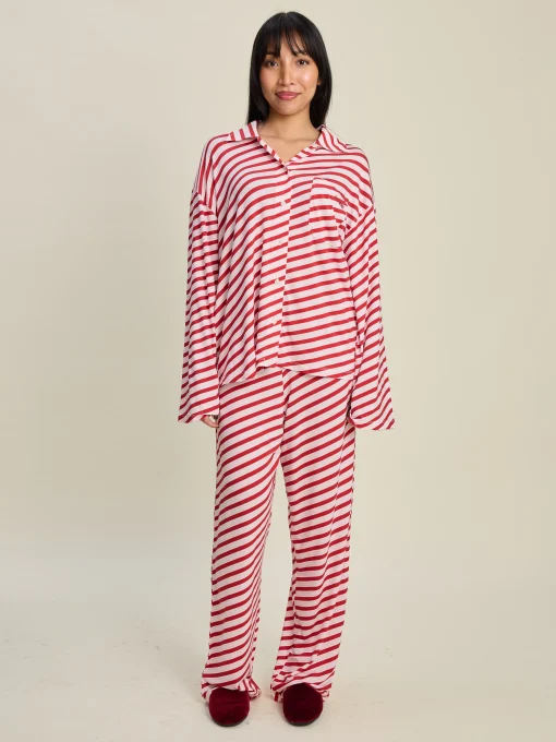 Best Djerf Avenue Go Slow Pants Candy Cane