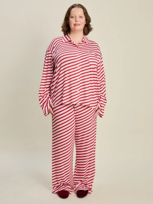 Best Djerf Avenue Go Slow Pants Candy Cane