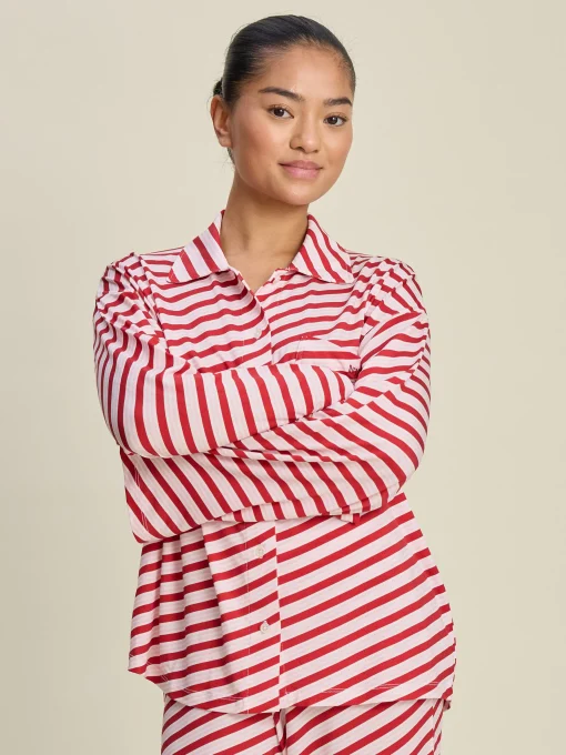 Outlet Djerf Avenue Go Slow Shirt Candy Cane