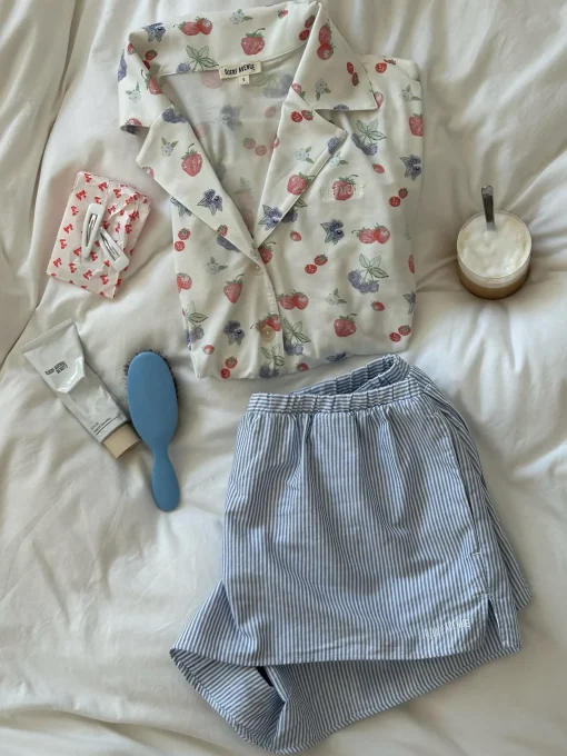 Shop Djerf Avenue Go Slow Short Sleeve Top Summer Berries
