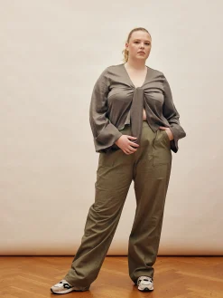 Fashion Djerf Avenue Go To Pants Green - Tall