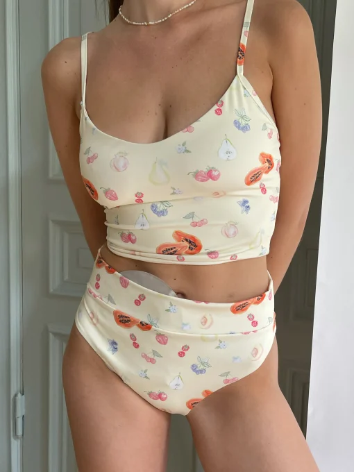 Clearance Djerf Avenue High Waist Bottom Fruit Print