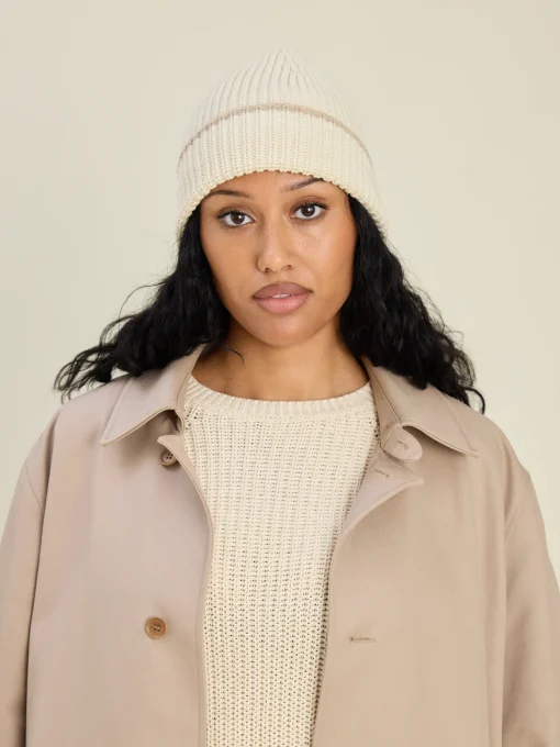 Clearance Djerf Avenue Knitted Beanie Creamy Oat
