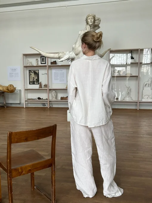 Hot Djerf Avenue Linen Pants Cream