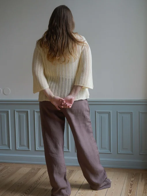 Discount Djerf Avenue Linen Pants Tall Brown