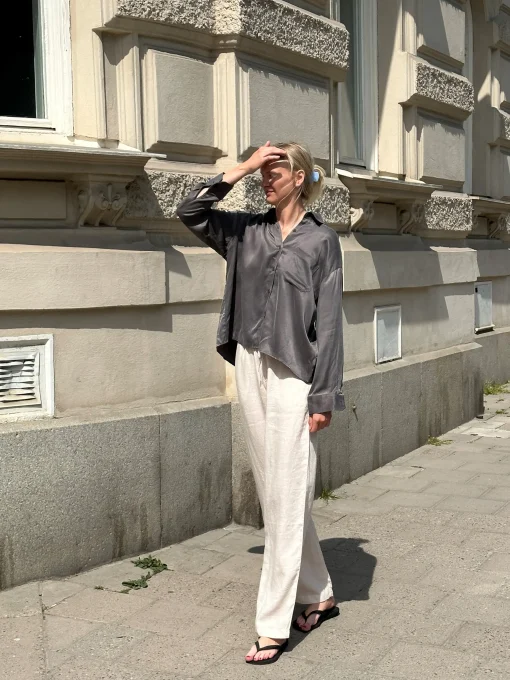 Best Djerf Avenue Linen Pants Tall Cream