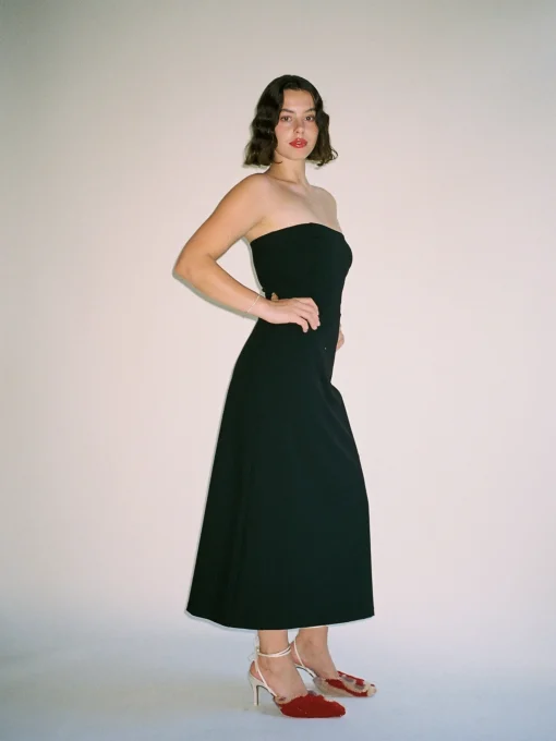 Outlet Djerf Avenue Midi Tube Dress Black