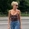 Fashion Djerf Avenue Morena Tank Top Brown
